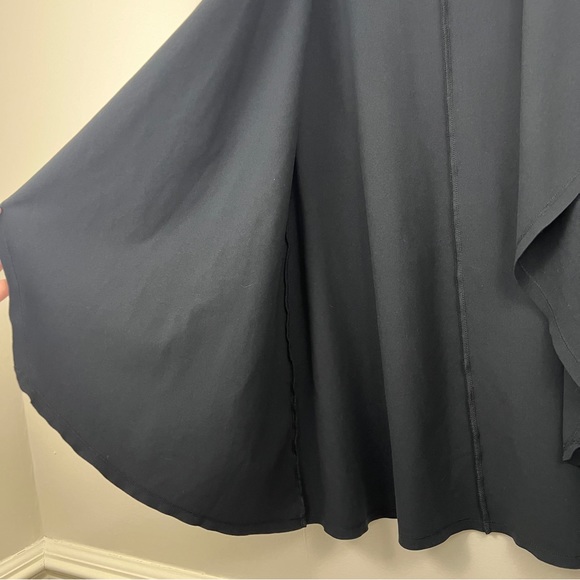 Soft Surroundings Open Front Black Cardigan Oversized Collar Size Small - Picture 5 of 10